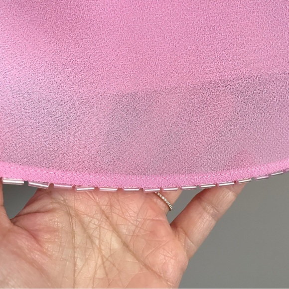 Vintage Pink Sleeveless Beaded Midi Dress - Medium, brand new with tags! - Picture 6 of 13